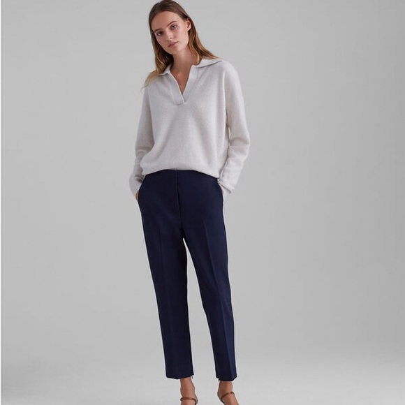 Club Monaco *navy* cigarette pants size 0 - Picture 2 of 3